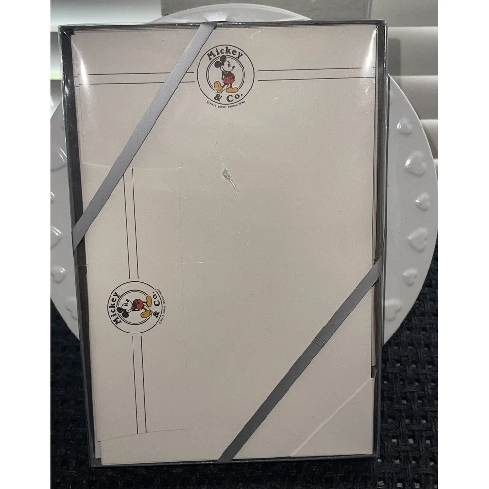 Vintage Walt Disney Productions Mickey & Co. Stationary Set 30 Sheets & 15 Envel
